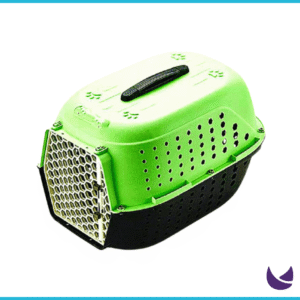 Pet Carrier Crate: Plastic Travel Box with Mesh Door