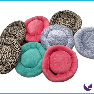 Round Soft Cushion for Pets | Large Colorful Pillow Bed