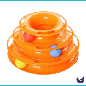 Three Level Toy Tower for Cats